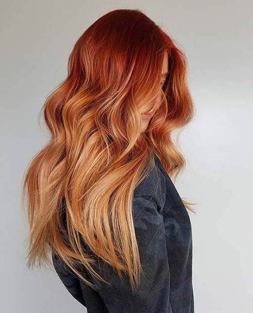 Bold Ginger and Strawberry Blonde Color Idea