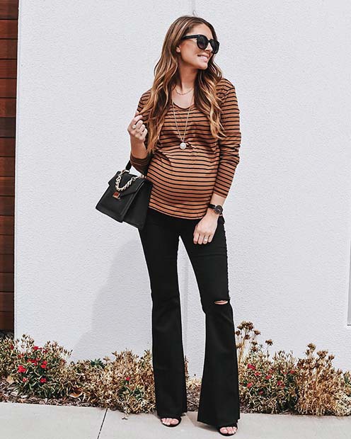 Chic Stripes and Jeans