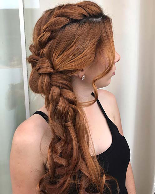 Edgy and Elegant Braided Hairstyle