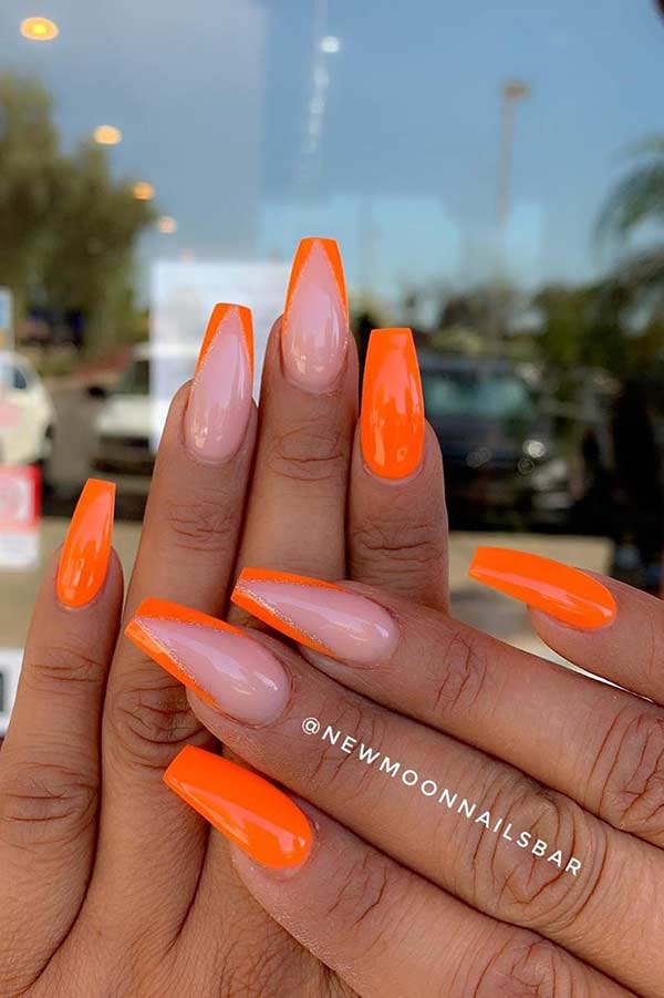 43 of the Best Orange Nail Art Ideas and Designs | Page 2 of 4 | StayGlam