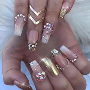 63 Nail Designs and Ideas for Coffin Acrylic Nails - StayGlam