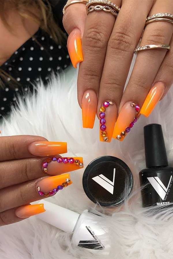 43 of the Best Orange Nail Art Ideas and Designs - StayGlam