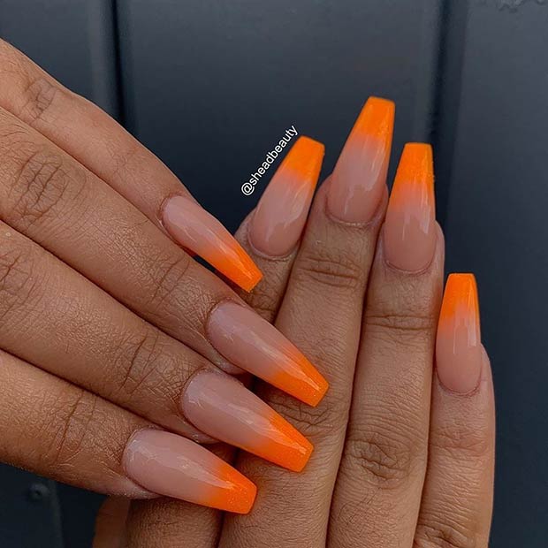 43 Of The Best Orange Nail Art Ideas And Designs - Stayglam - Stayglam