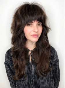 21 Ways to Wear Long Hair with Bangs - StayGlam - StayGlam