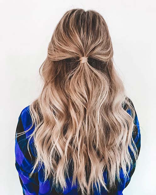Simple and Stunning Half Up Hairstyle