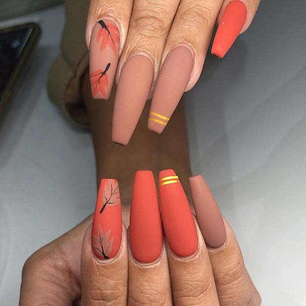 Stylish Matte Nails for the Fall