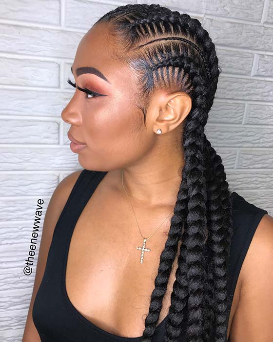 Thin and Thick Cornrows