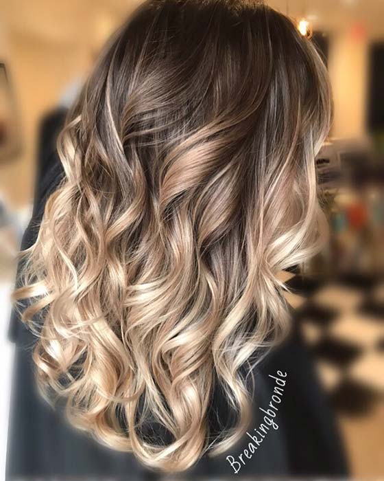 Brown and Blonde Ombre Hair