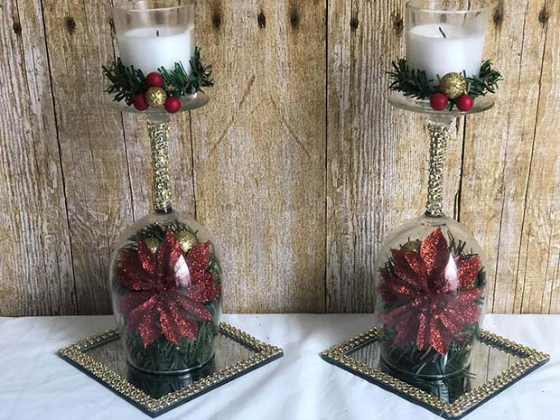 Creative Christmas Wine Glass Ornaments