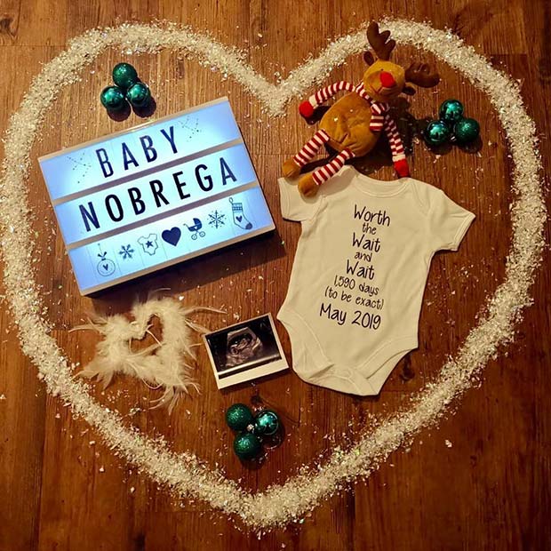 Festive and Beautiful Photo Announcement
