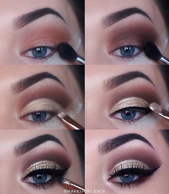 Glam Liner and Glitter Idea