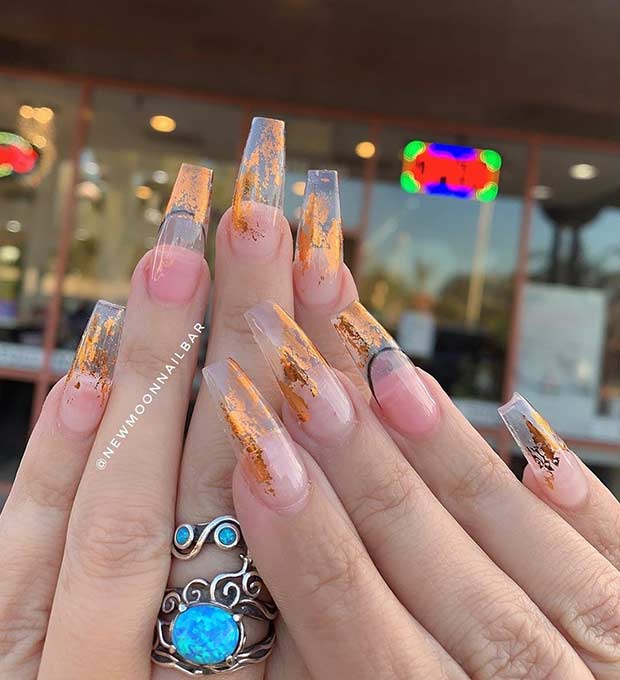 Share more than 86 clear acrylic nails coffin latest