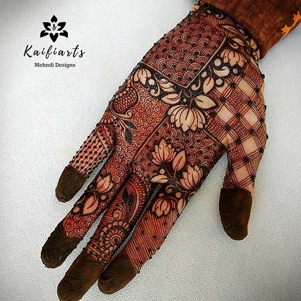 Ornate Mehndi with Different Patterns