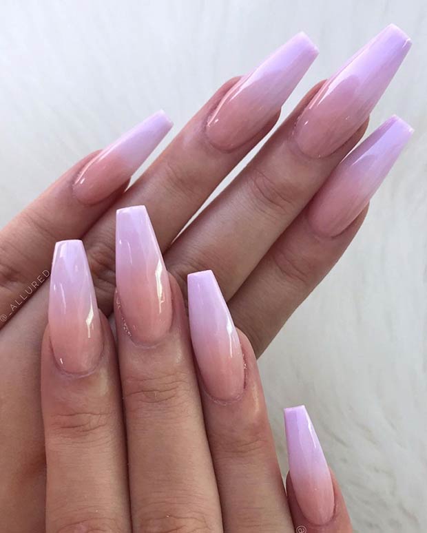 21 Pretty Purple Nail Designs And Ideas - Stayglam - Stayglam
