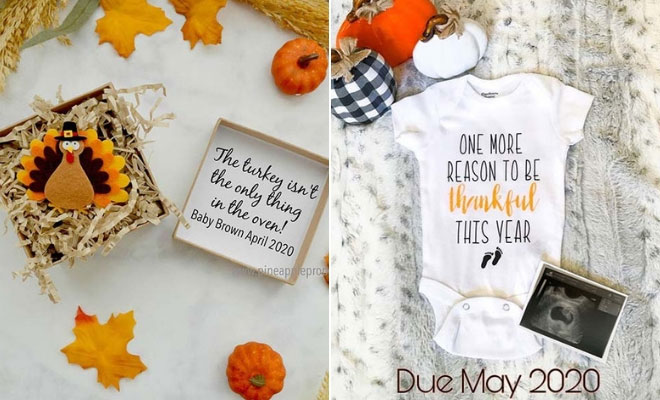 Thanksgiving Pregnancy Announcement Ideas