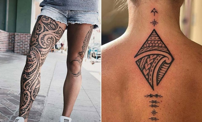 Women tribal tattoos