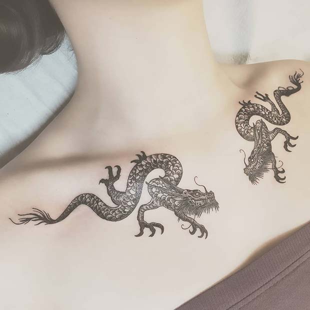 Amazing Dragon Tattoo Idea