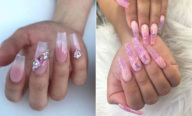 43 Clear Acrylic Nails That Are Super Trendy Right Now - StayGlam