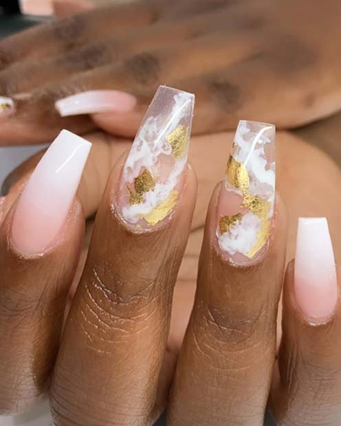 Pure Gold How to Get Ombre Nails and 19 Stunning Ways to Rock Them   Page 9