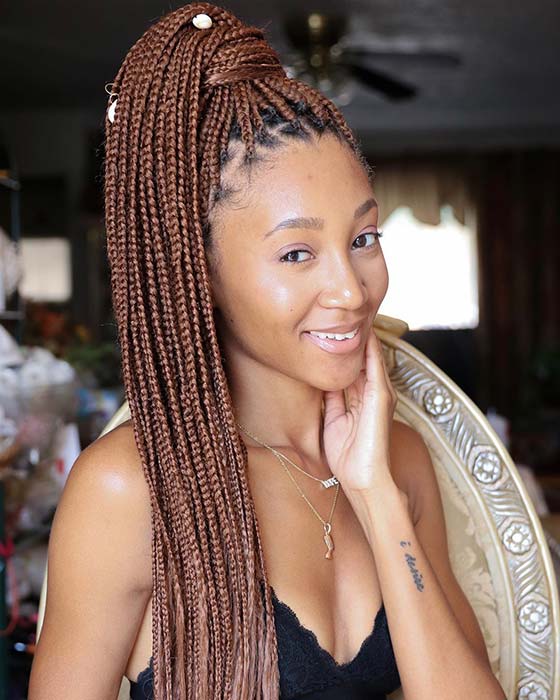 Featured image of post Knotless Box Braids Color 30 : Since your protective style with start with your own hair though, this protective style will not last as long as.