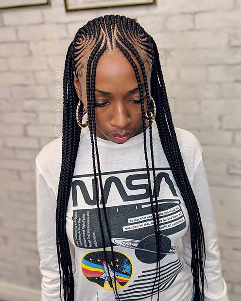 Long Tribal Braids 