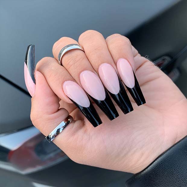 23 Black Acrylic Nails You Need To Try Immediately Stayglam