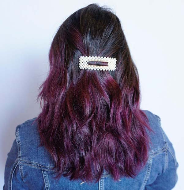 Trendy Purple Hair Idea