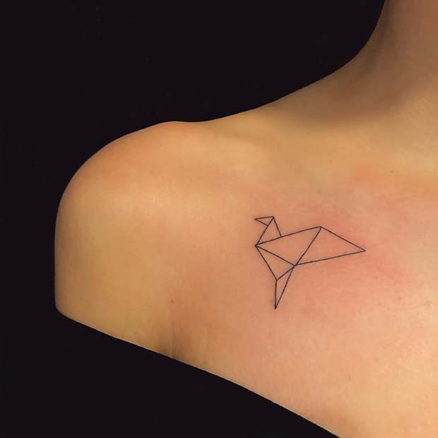 Unique Origami Tattoo
