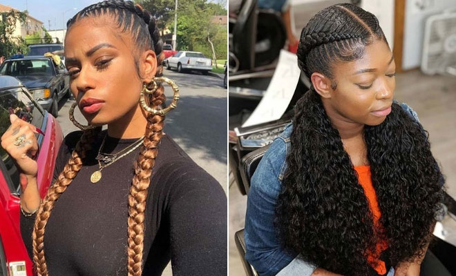 Featured image of post 2 Braids Hairstyles With Curls : When we discuss crochet braid, it is natural to think of curls, dreadlocks, afro american styles etc.