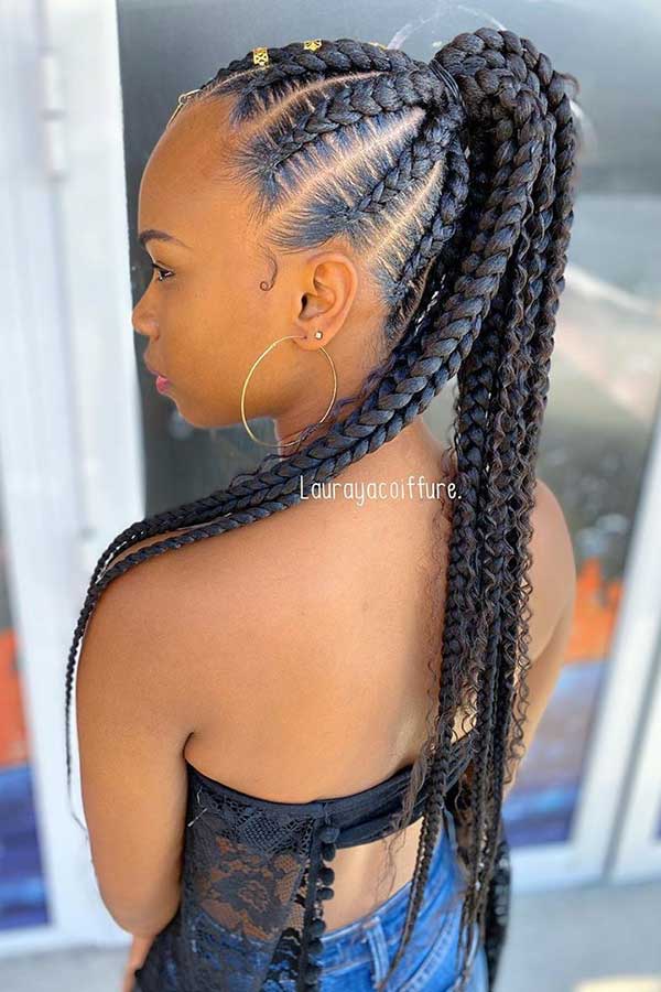 63 Best Braided Ponytail Hairstyles for 2020 | Page 6 of 6 ...