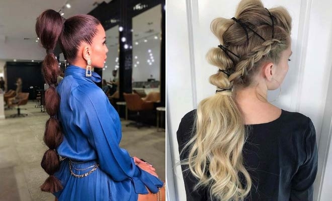 23 Trendy Bubble Ponytail Hairstyles To Try In 2020 Stayglam