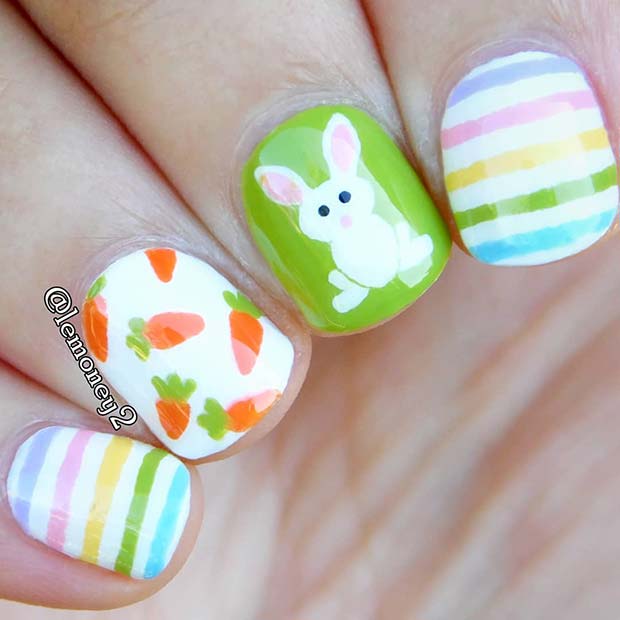 Cute Easter Nail Design