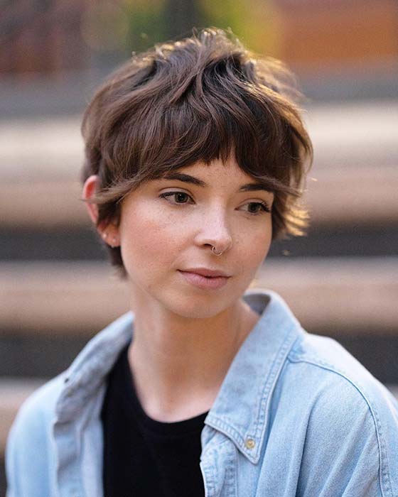 Cute Pixie Cut with Bangs