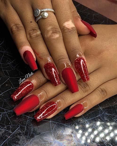 43 Best Red Acrylic Nail Designs Of Page 4 Of 4 Stayglam