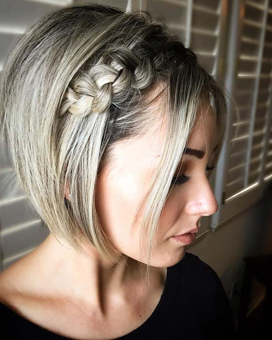 Short Cut with a Side Braid