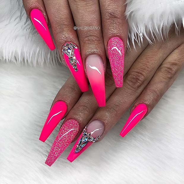 23 Neon Pink Nails and Ideas to Wear All Summer Long - StayGlam