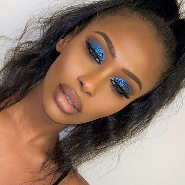 Bright Blue Eye Makeup