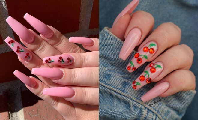 Cherry Nail Designs for Short Nails - wide 7