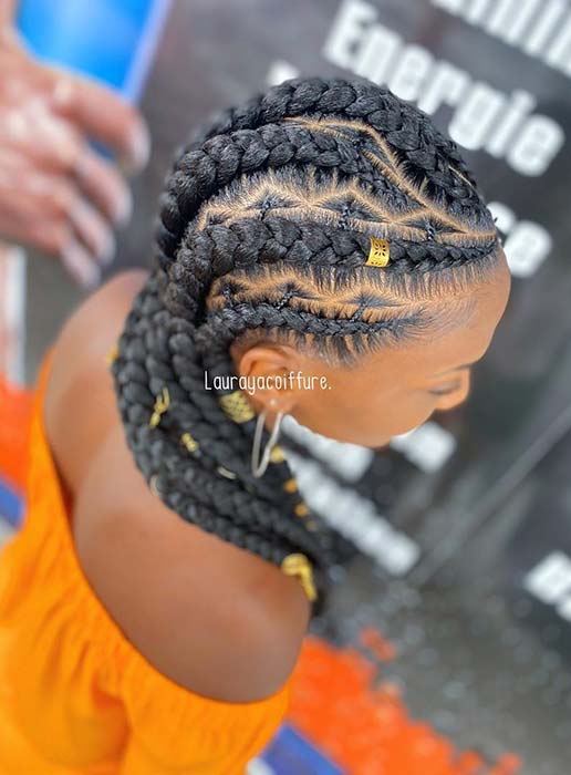 Chunky Braids with Triangle Parts