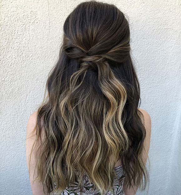 Simple Twisted Style for Long Hair