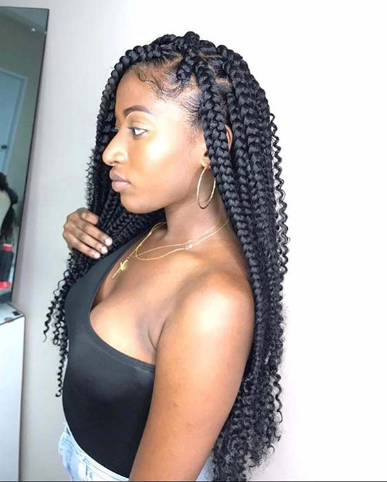 Featured image of post Box Braid Styles With Curls