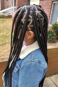 41 Pretty Triangle Braids Hairstyles You Need to See - Page 3 of 4