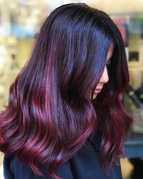 41 Amazing Dark Red Hair Color Ideas - Page 4 of 4 - StayGlam
