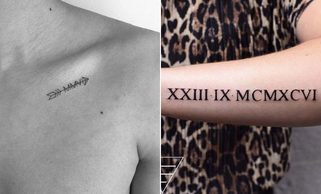 3. Small Roman Numeral Back Tattoos - wide 4