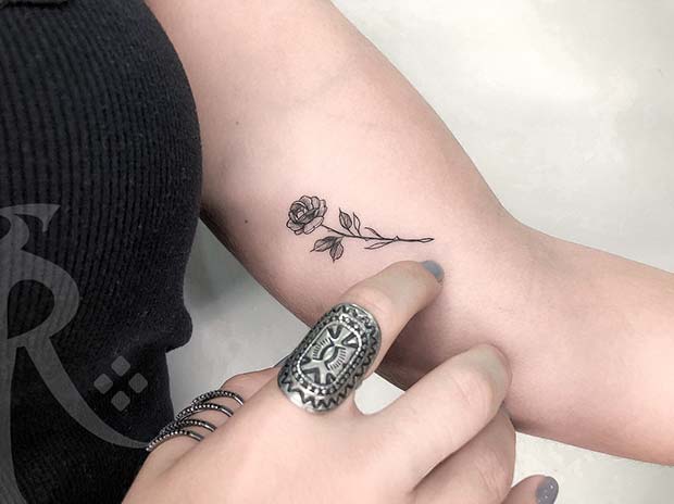 Small Rose Tattoos 30 Beautiful Tiny Rose Tattoo Ideas