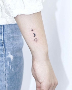 63 Most Beautiful Sun And Moon Tattoo Ideas - Stayglam - Stayglam