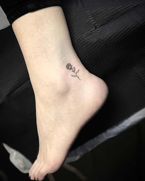 Tiny Ankle Tattoo Design