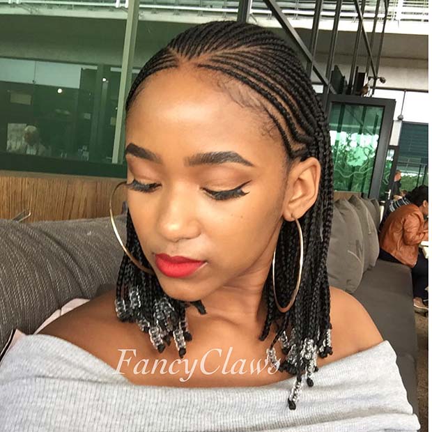 Featured image of post Braids With Beads For Short Hair