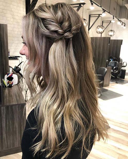 Trendy Half Up Hairstyle