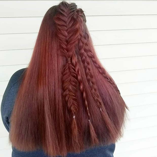 Unique Half Up Braided Hairstyle